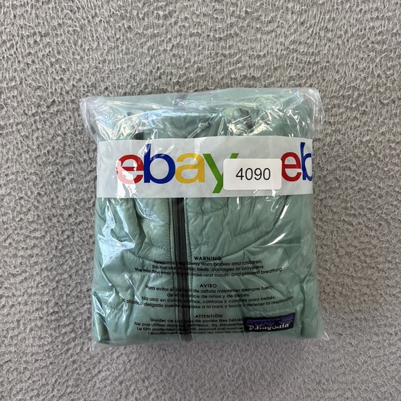 Patagonia Micro Puff Light Puffer Vest Womens Medium Gypsum Green - Picture 12 of 13